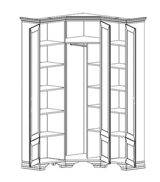 Шкаф с вешалкой  Classic PPK1D1K/L