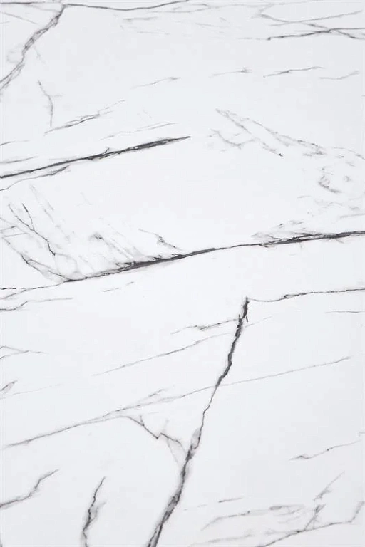 Стол обеденный HALMAR DENVER белый мрамор/белый 80