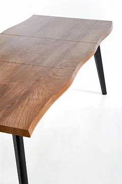Стол обеденный HALMAR DICKSON дуб/черный 150-210/90