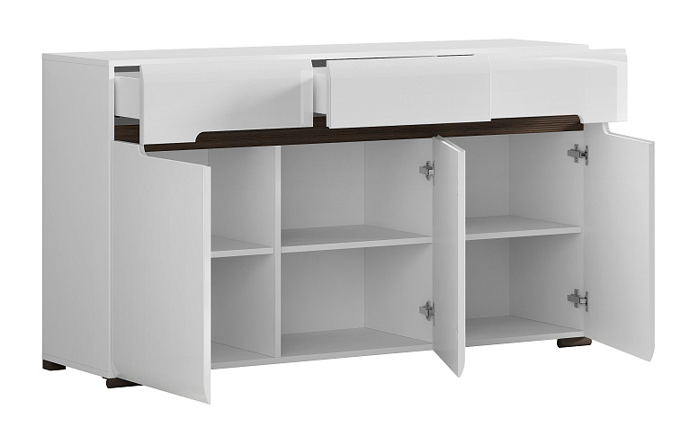 Тумба  Azteca Белая KOM3D3S/8/15