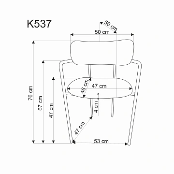Стул HALMAR K537 кремовый/золотой
