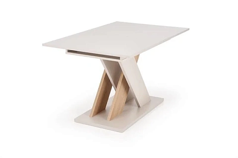 Стол обеденный HALMAR XARELTO кашемир/дуб кремона 130-175/85