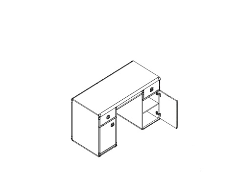 Стол JBIU 2D2S