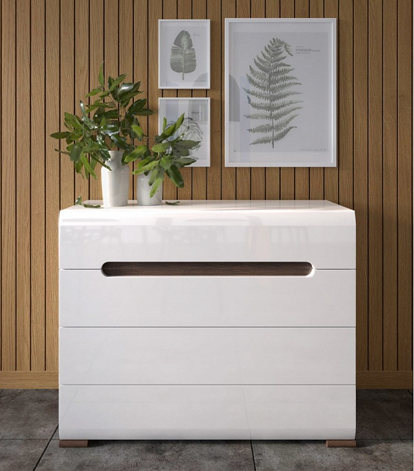 Комод  Azteca Белая KOM4S/8/11