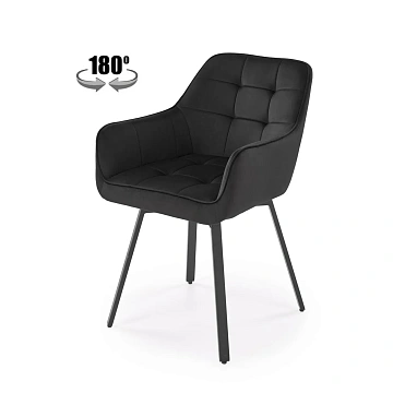 Стул HALMAR K588 черный/черный