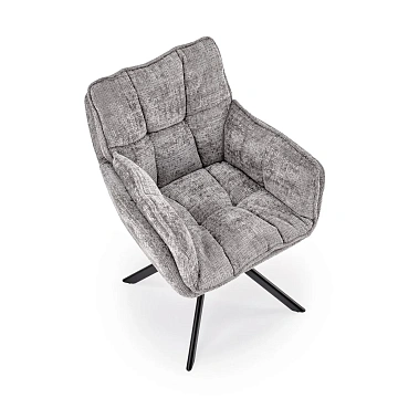 Стул HALMAR K597 серый/черный, поворотный