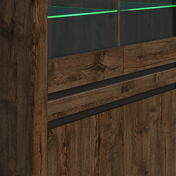 Шкаф с подсветкой  Kada REG2W2D