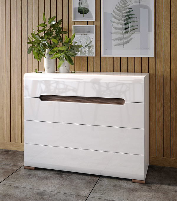 Комод  Azteca Белая KOM4S/8/11