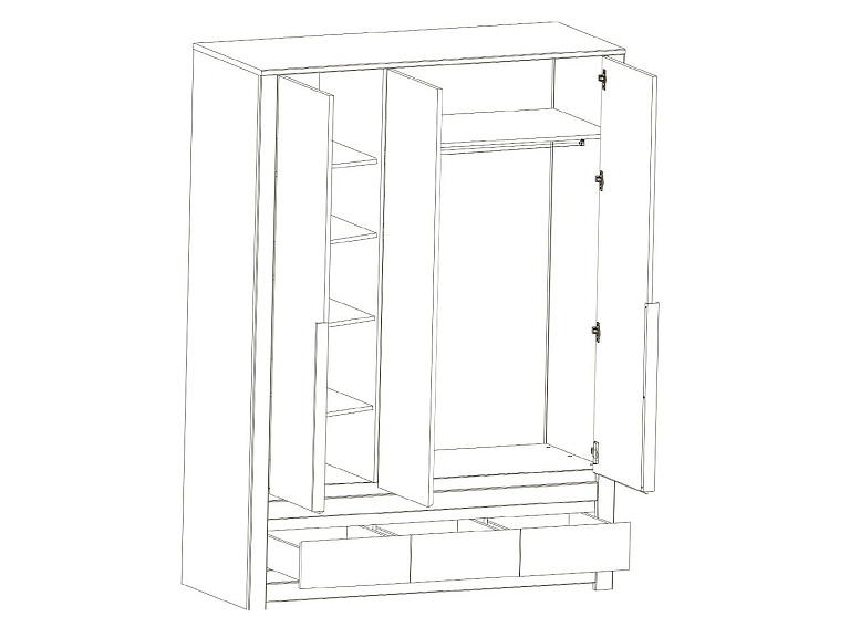 Шкаф  Kada SZF3D3S